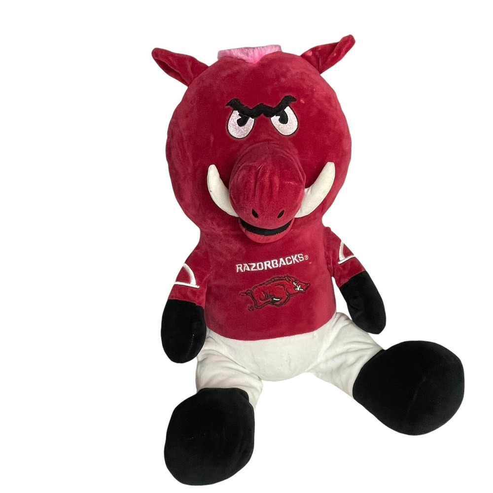 Arkansas Razorbacks Mascot Plush FOCO NCAA Collegiate Red Boar 19 Inch